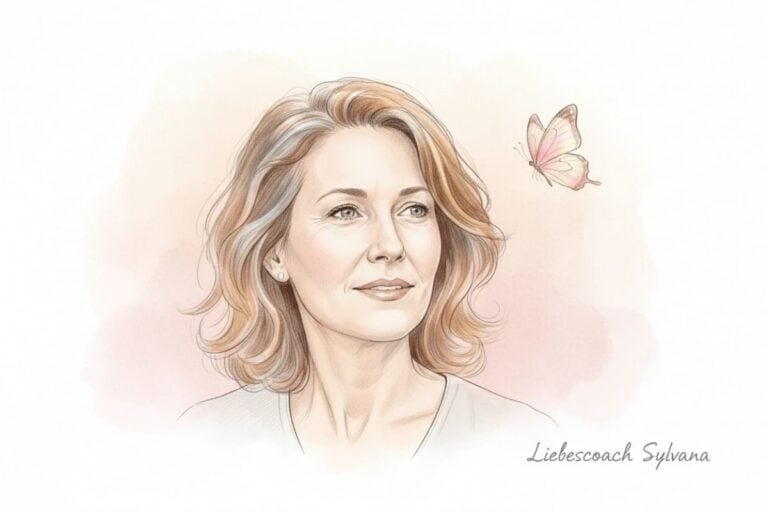 Illustration einer Frau beim Neuanfang nach einer toxischen Beziehung mit einem Narzissten.